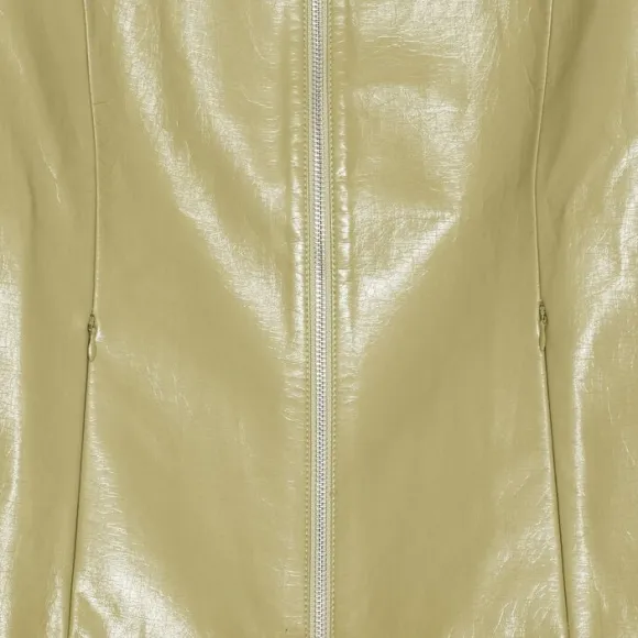 Glossy Zip-Up Jacket