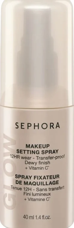 GLOW Makeup Setting Spray - 12 timmars hållbarhet, kladdfri, lysterful