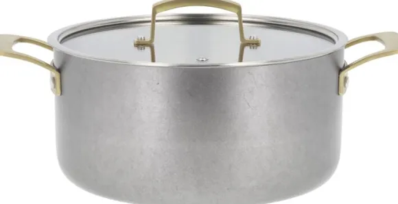 "Gryte med lokk Durance 5 liter 24 cm Rustfritt stål"