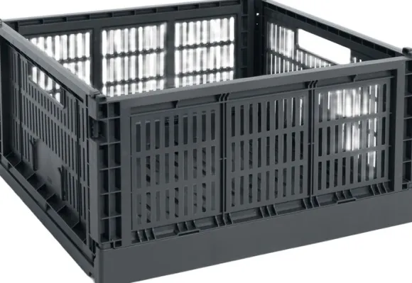 HAY Colour Crate-Large Square-Charcoal