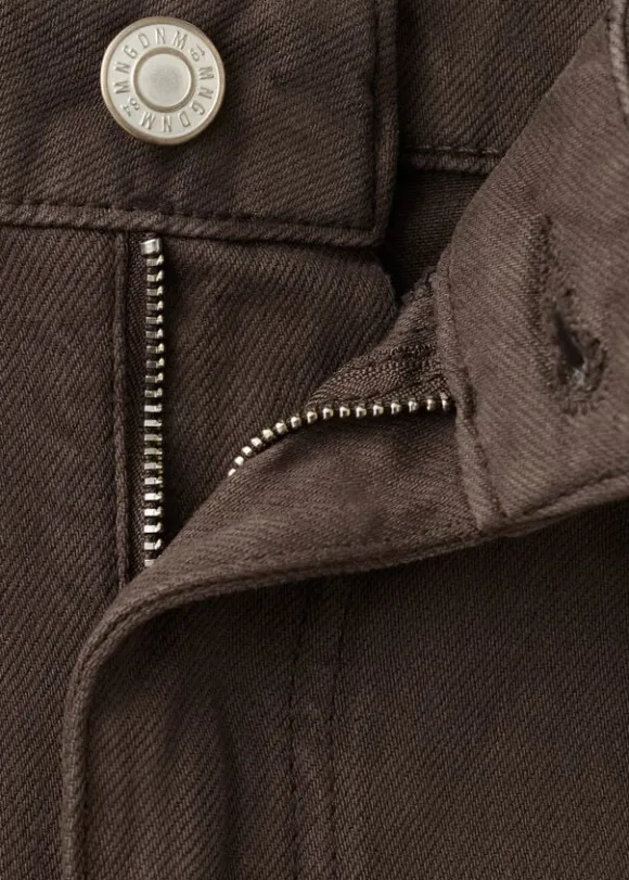 HIGH-WAISTED COTTON BARREL JEANS BET