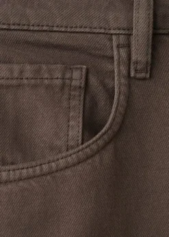 HIGH-WAISTED COTTON BARREL JEANS BET
