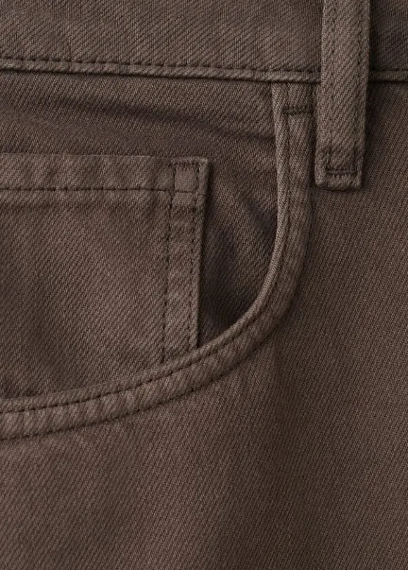 HIGH-WAISTED COTTON BARREL JEANS BET