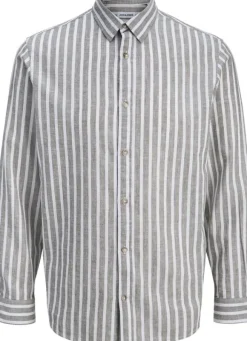 JJESUMMER LINEN BLEND SHIRT L/S SN