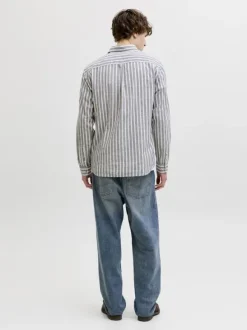 JJESUMMER LINEN BLEND SHIRT L/S SN