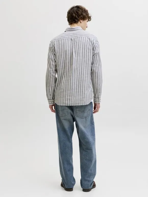 JJESUMMER LINEN BLEND SHIRT L/S SN