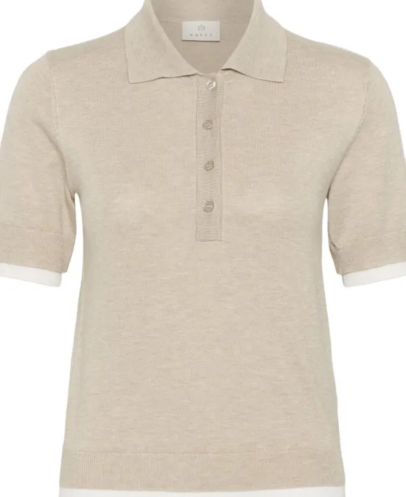 KAlizza Contrast Polo Knit