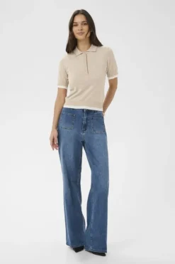 KAlizza Contrast Polo Knit