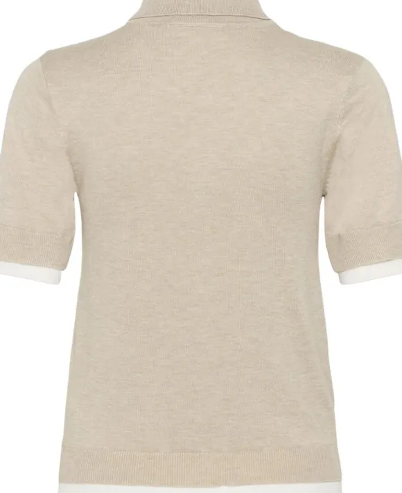 KAlizza Contrast Polo Knit