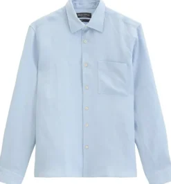 Kent collar, long sleeves, one rect