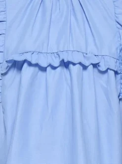 KMGCLARE SS RUFFLE TOP WVN