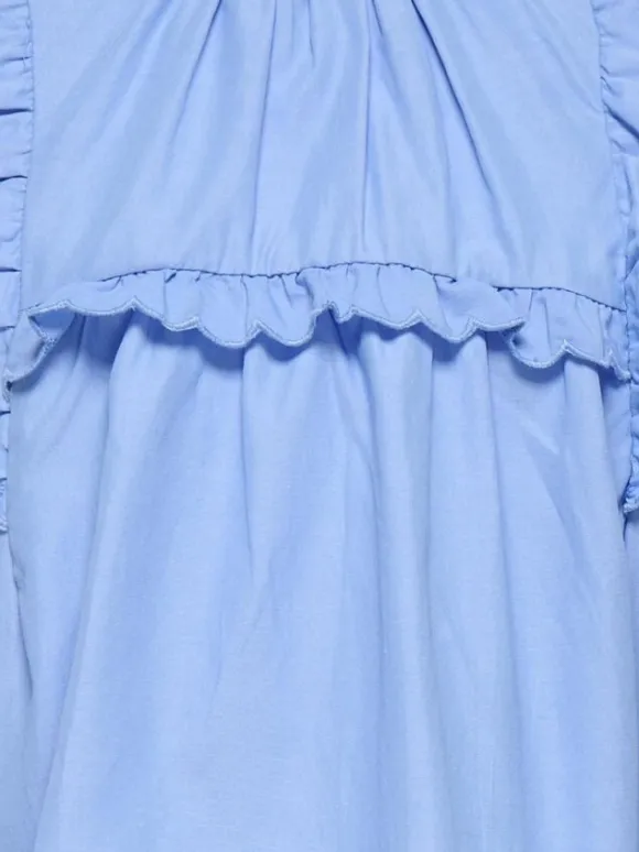 KMGCLARE SS RUFFLE TOP WVN