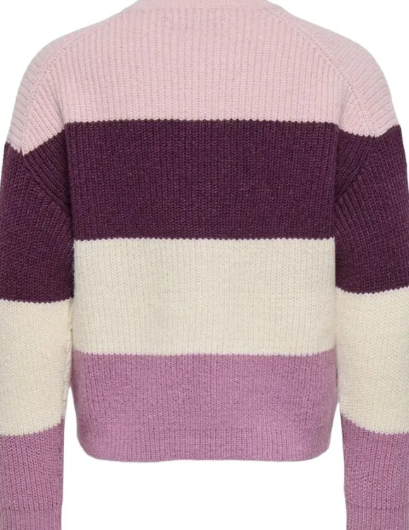 KMGSANDY L/S STRIPE PULLOVER KNT NO