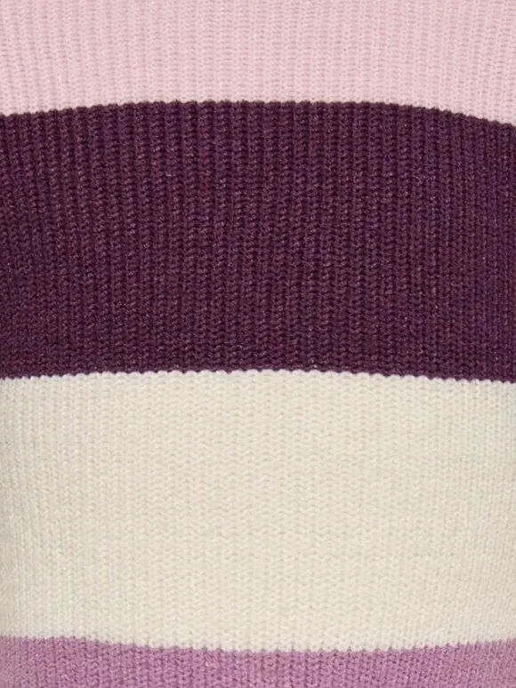 KMGSANDY L/S STRIPE PULLOVER KNT NO