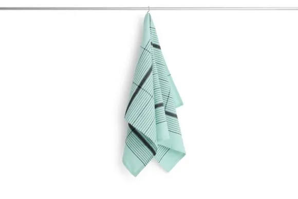 Linear Tea Towel-W52 x L80-Turquoise