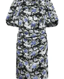 Lisbon Print Puff Dress