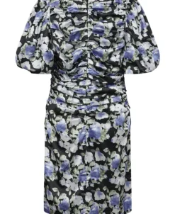 Lisbon Print Puff Dress