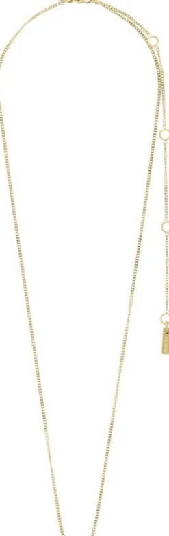 LUCK recycled necklace gold-plated