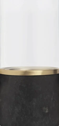 Marble lantern, Galaxy black, 8x17,1 cm