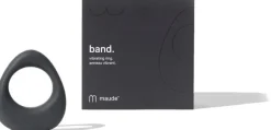 Maude - Band Vibrating Ring - Charcoal