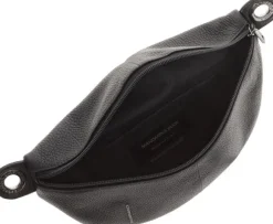 MELLOW LEATHER BUM BAG / NERO