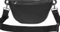 MELLOW LEATHER BUM BAG / NERO