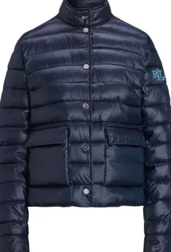 Metallic Quilted Down Coat