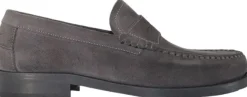 Miles Penny Loafer - Charcoal Suede
