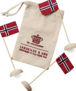 Mini bordflag med Norske flag