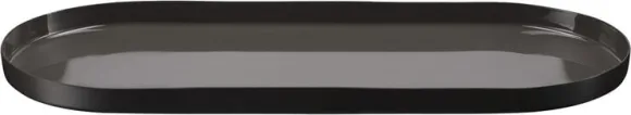 MM GRENADA deco tray, oval, charcoal