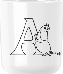 Moomin ABC mugg - A 0.2 l. Moomin white