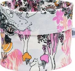 Moomin Arabia D20cm opbevaringskurv lyserød GOTS