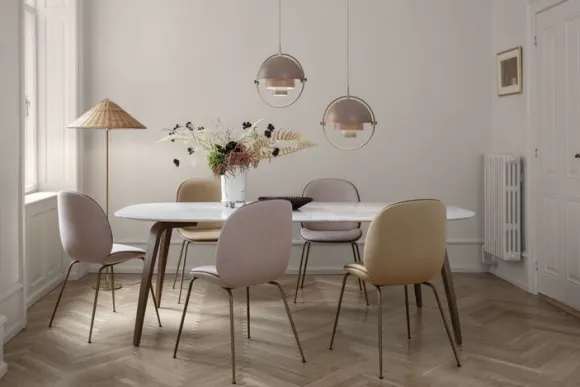 Multi-Lite Pendant (Base: Brass, Shade: White Semi Matt)