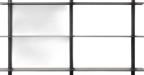Nivo hylde stor D sort ask/ sort