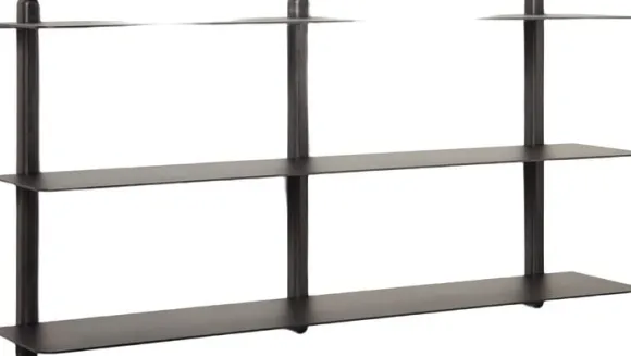 Nivo hylde stor D sort ask/ sort