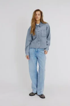 NMALVA L/S DENIM SH SHCKET AZ452LB