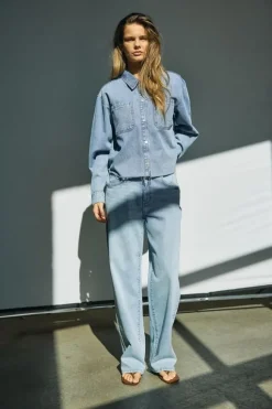 NMALVA L/S DENIM SH SHCKET AZ452LB