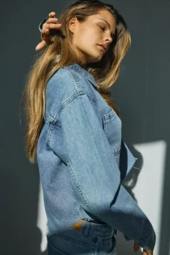 NMALVA L/S DENIM SH SHCKET AZ452LB