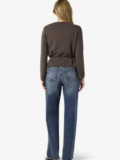 NMSHYLA L/S V-NECK TIE KNIT CARDIGA
