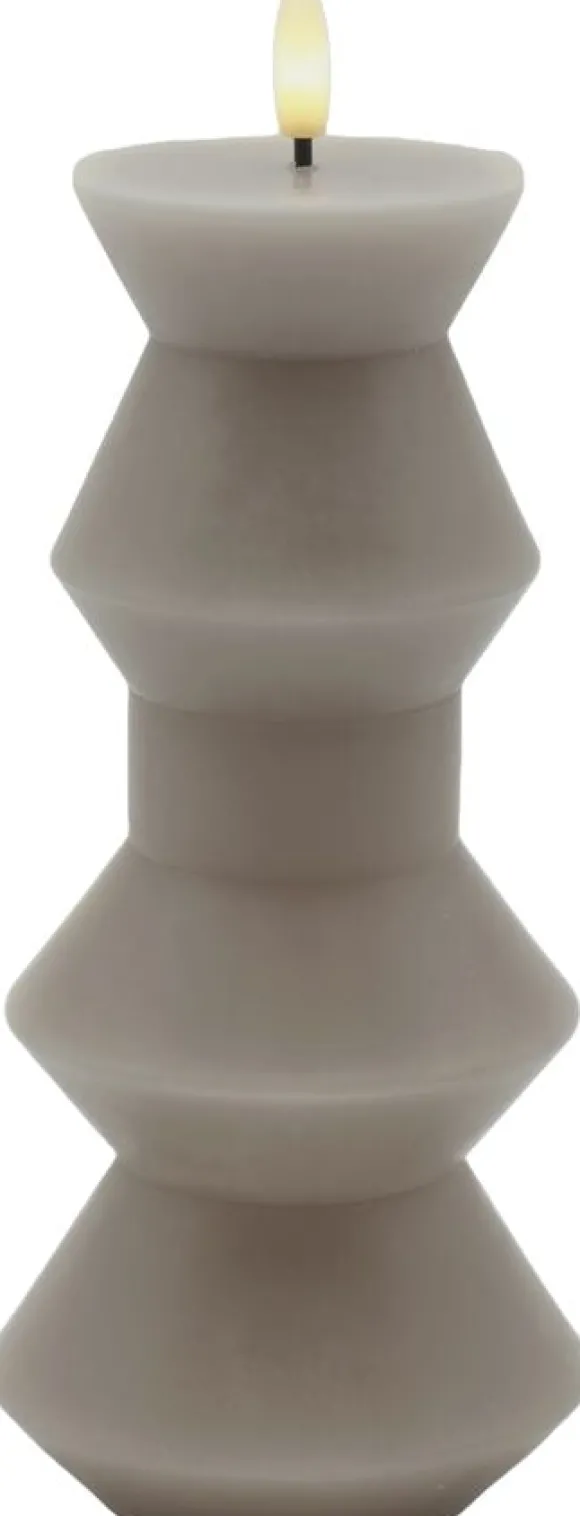 Nordisk Skulptur, Sille Geometri Ø9,2x20,3 cm, Warm Gray