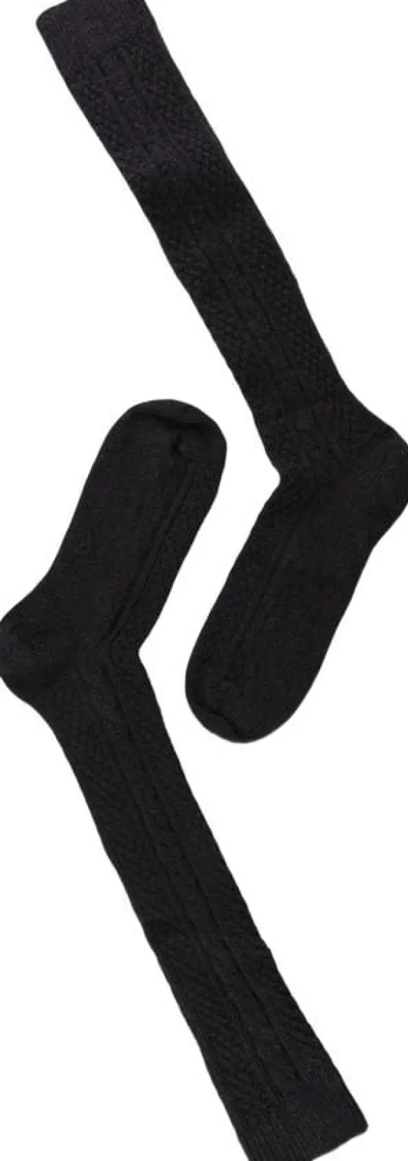 Note Wool Cable Knee High