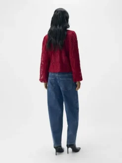 OBJLUCIE L/S RE O-NECK TOP NOOS