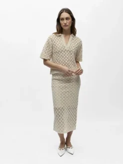 OBJMASI S/S RE KNIT PULLOVER 144