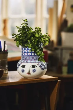 Olga Vase H20 cm blå