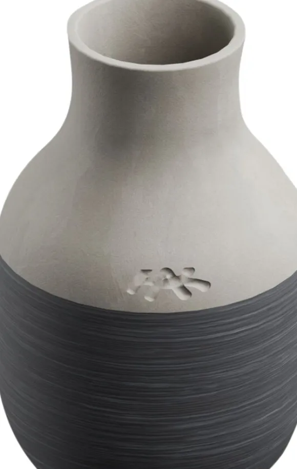 Omaggio Circulare Vase H12. 5 cm antracitgrå