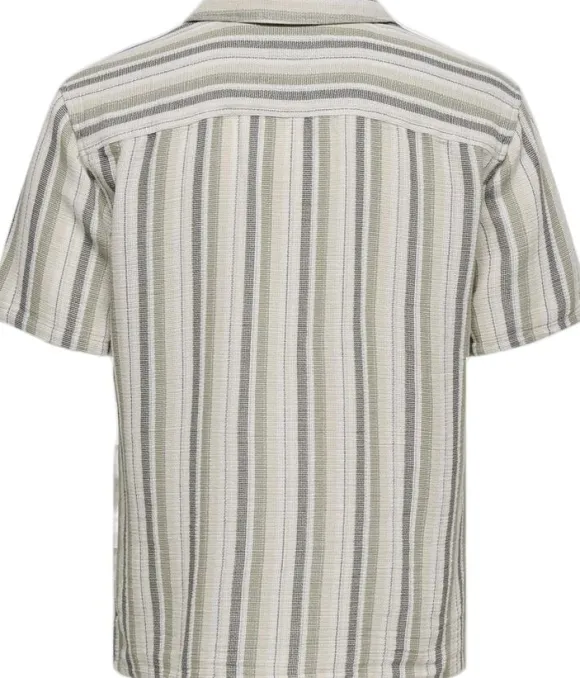 ONSTREV LIFE REG STRIPE SS SHIRT NO