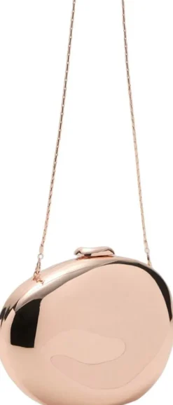 Oval clutch bag