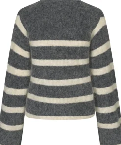 Ovalis Mohair Blend Knit Wide Sleeve Cardigan