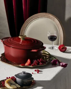 Oval støbejernsgryde 6,3 L Garnet