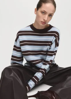 Oversized striped sweater